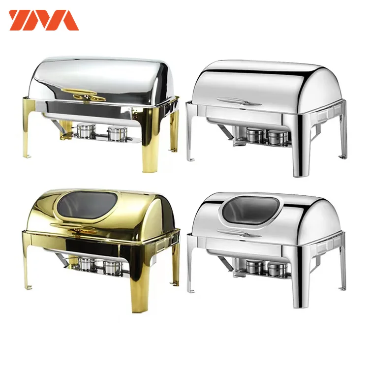 Wholesale Hotel Restaurant Equipment Food Warmer Buffet Trays Chafing Dishes with Stainless Steel Lid