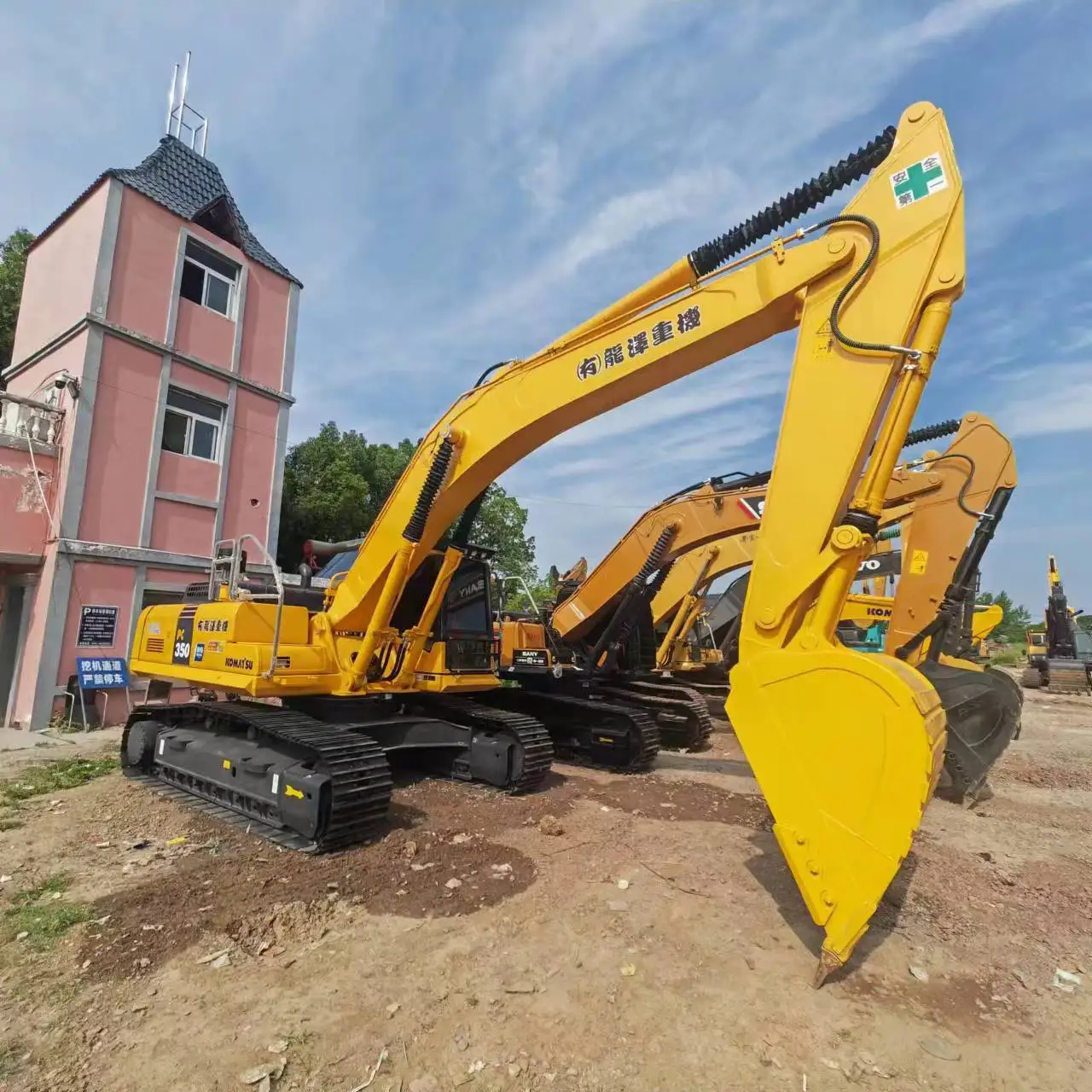35ton good condition cheap price original paint crawler KOMATSU 350 used excavator