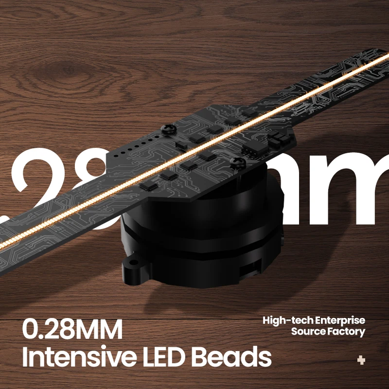 COEUS оптовая продажа 14 см 128 светодиодов 3D голограмма голографический светодиодный вентилятор программное обеспечение с 3D-эффектом TF-карты рекламная реклама