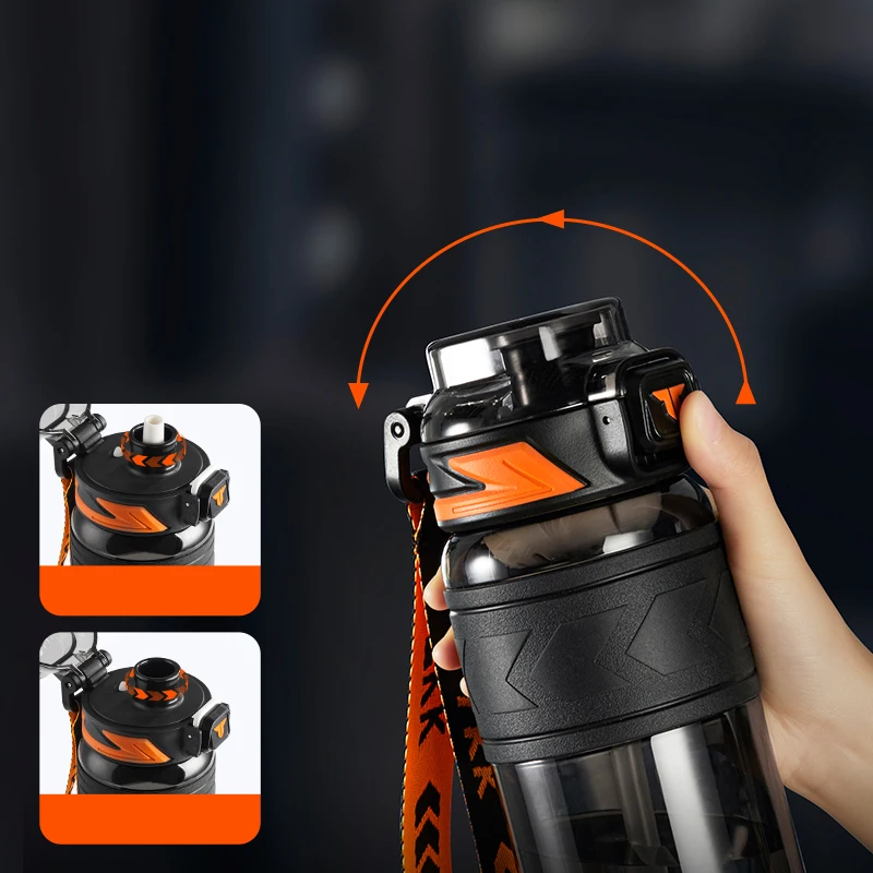 32oz water bottle with Straw 600 800 1000ml BPA Free Leakproof plastic bottle Dishwasher Safe tritan sports water bottle