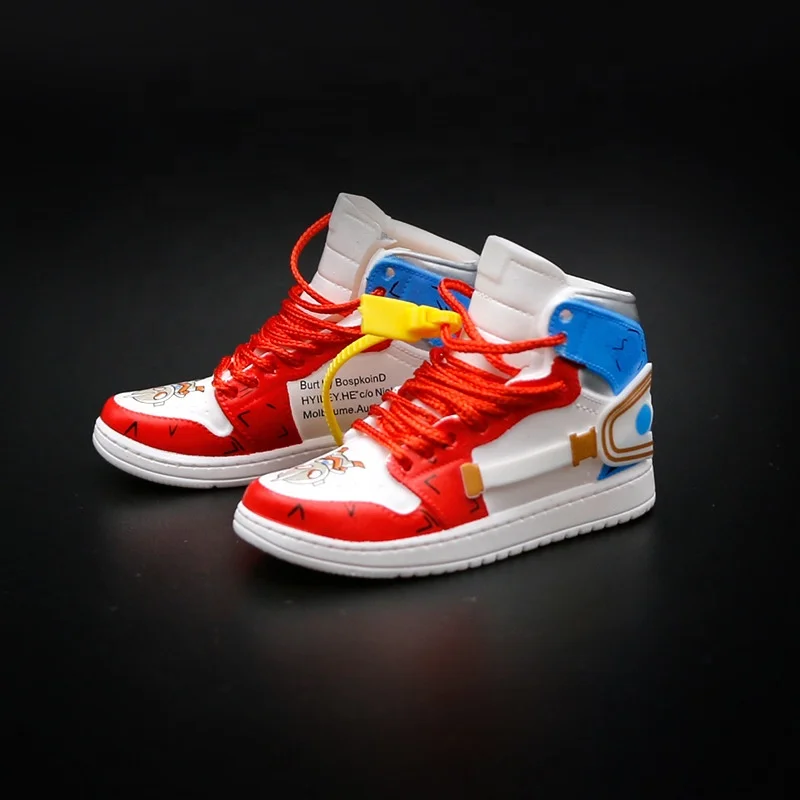 Hot Sale Pvc Llaveros 3D Mini Sports Sneaker Aj Keychain Jordan Trainer Keyrings Resin Shoe Key Chain Accessories