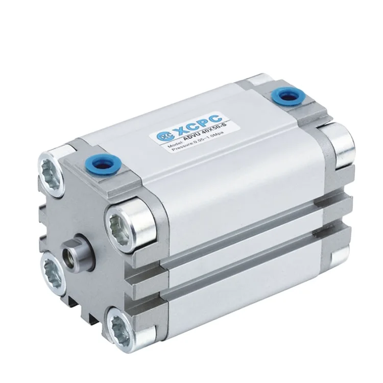 CHINA Technics Good Quality ADVU ISO6431 Double Acting Compact Thin Pneumatic Cylinder