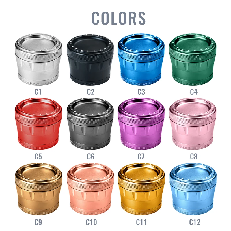 Custom other spice herb grinders tobacco smoking girly crusher metal