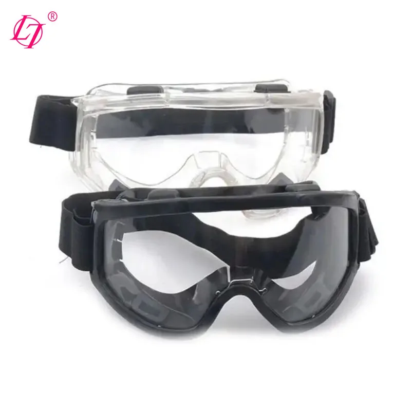 Safety rubber transparent anti dust eyes protection dust proof off road motorcycle goggle eyeglasses