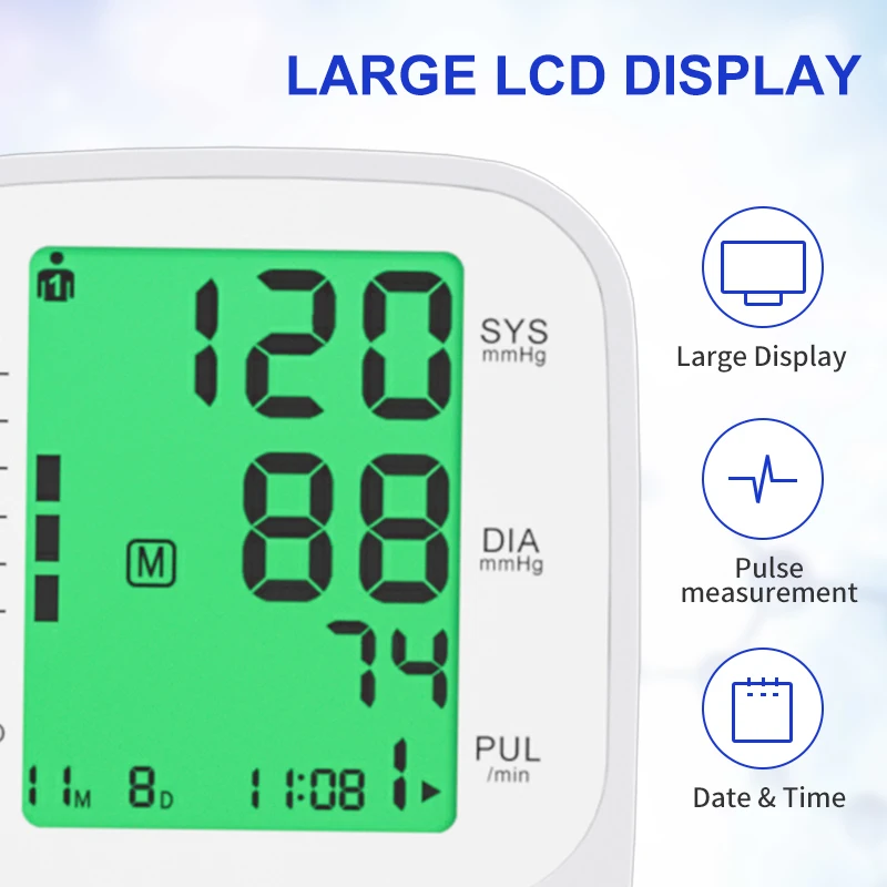 AXD Care AXD-812 New Design Blood Pressure Measuring Devices Arm Cuff Digital BP Apparatus Electronic Arm Blood Pressure Monitor