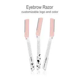 Customizable logo and color Ladies Foldable Facial Razors Eyebrow Shave Hair Simple Eyebrow Trimmer