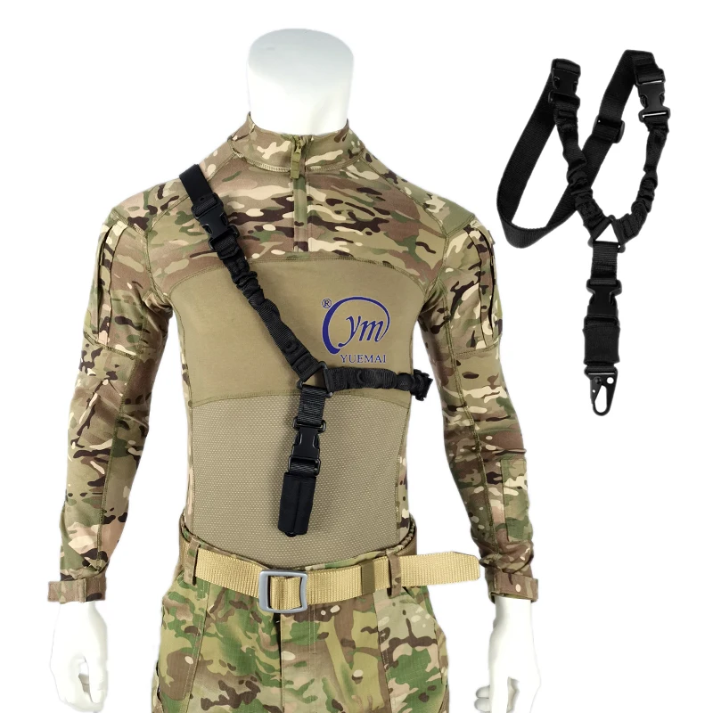 YUEMAI Adjustable Black Nylon Durable Quick Detach Tactical Gun Sling