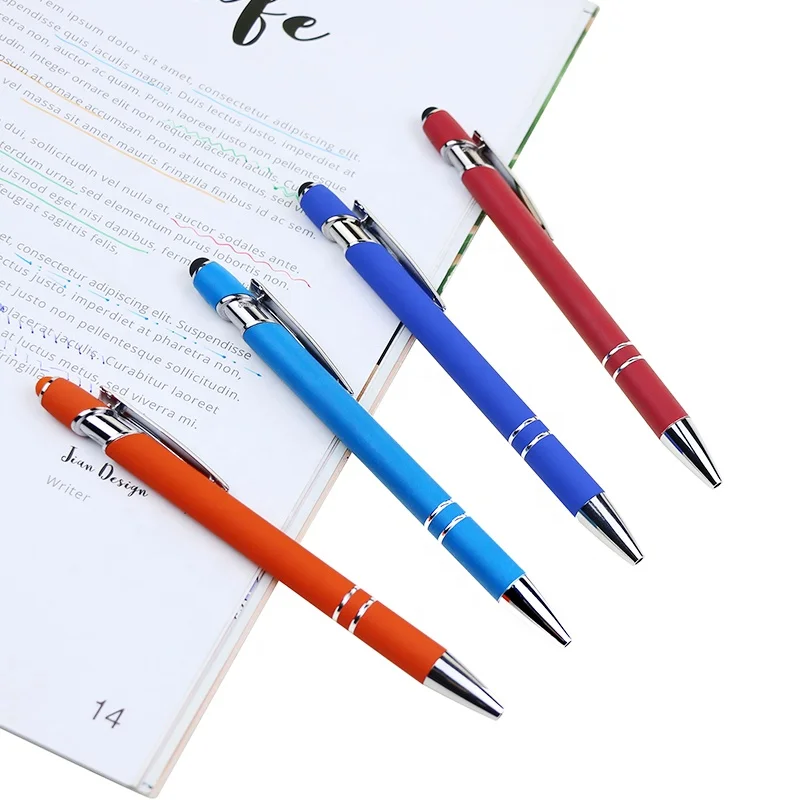 BECOL High Quality Multifunction Ballpoint Pen Customized Advertising Gift Pen Metal Stylus Ball Pen with Custom Logo Printed