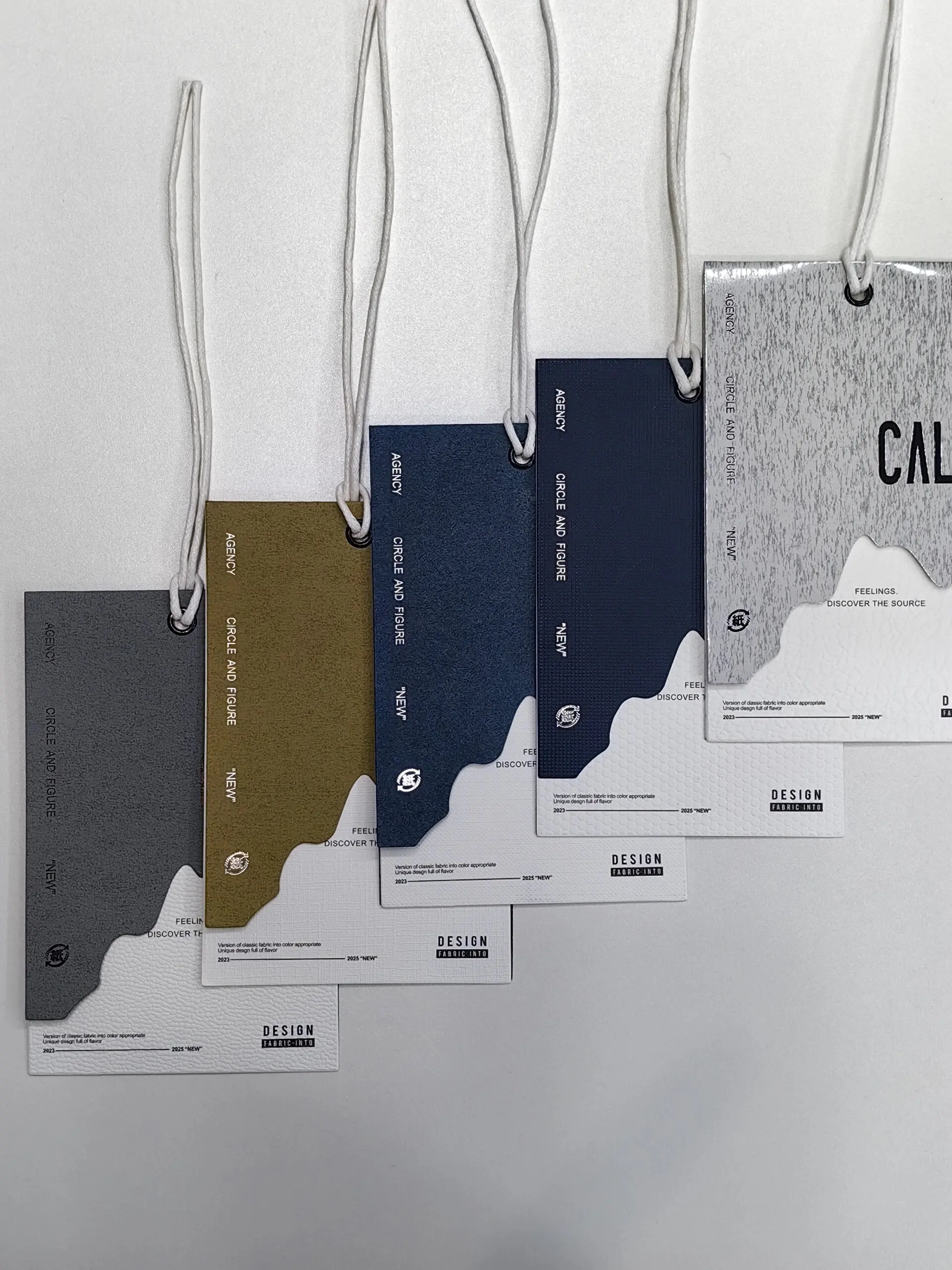 Custom Cardboard Labels Hang Tags for Clothing Manufacturer Custom Thick White Paper Swing Garment Label Hang tags for Clothing