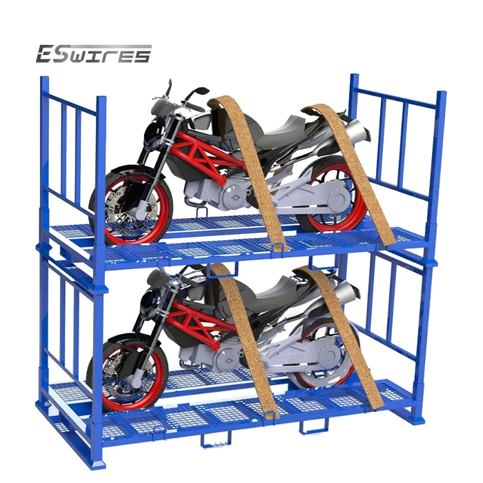 Logistic industry warehouse storage metal steel motorcycle shipping transport pallet for sale