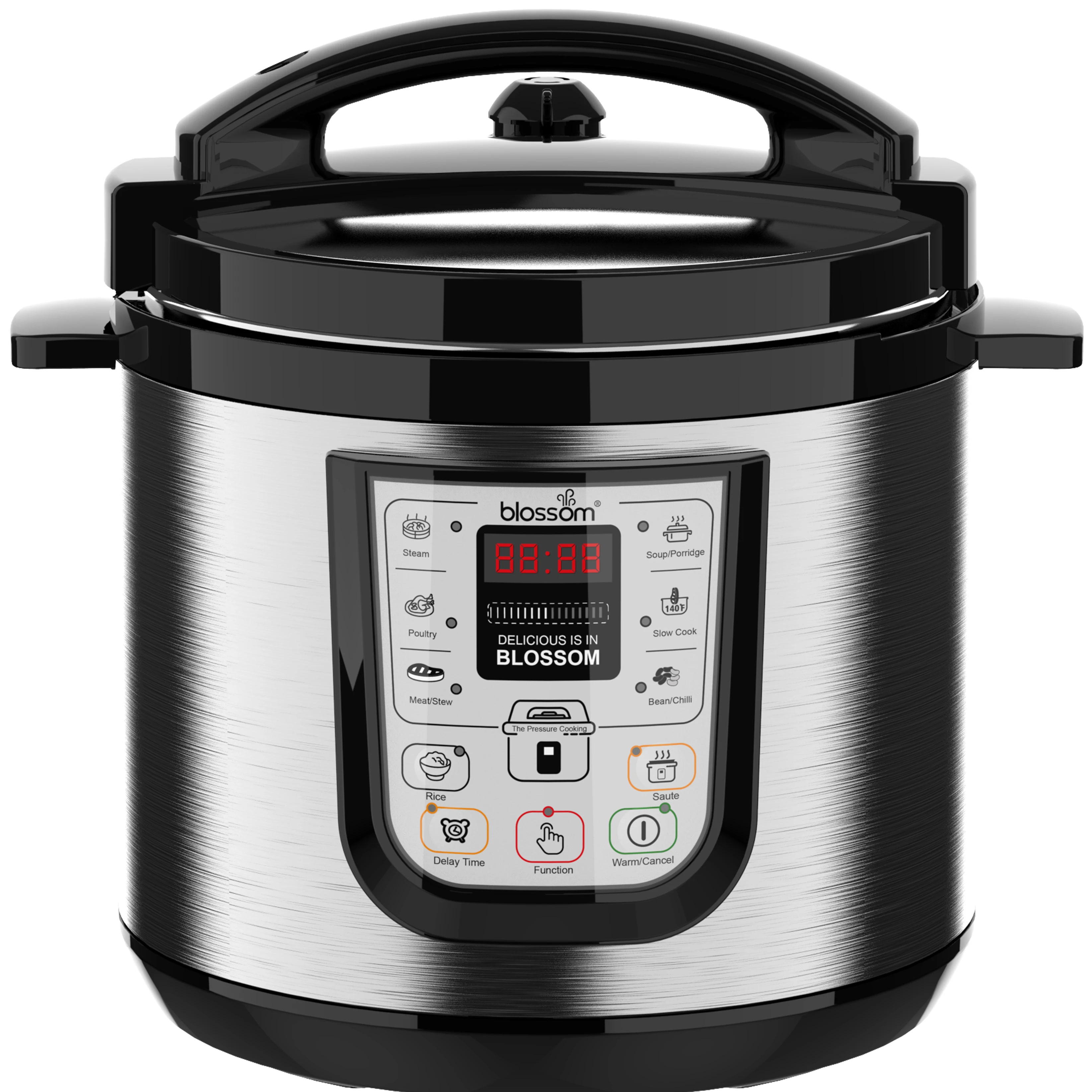 Multi-Functional 6L Electric Pressure Cooker Freon-Free Aluminum Inner Pot for Household and Hotel Use 120V 80Kpa