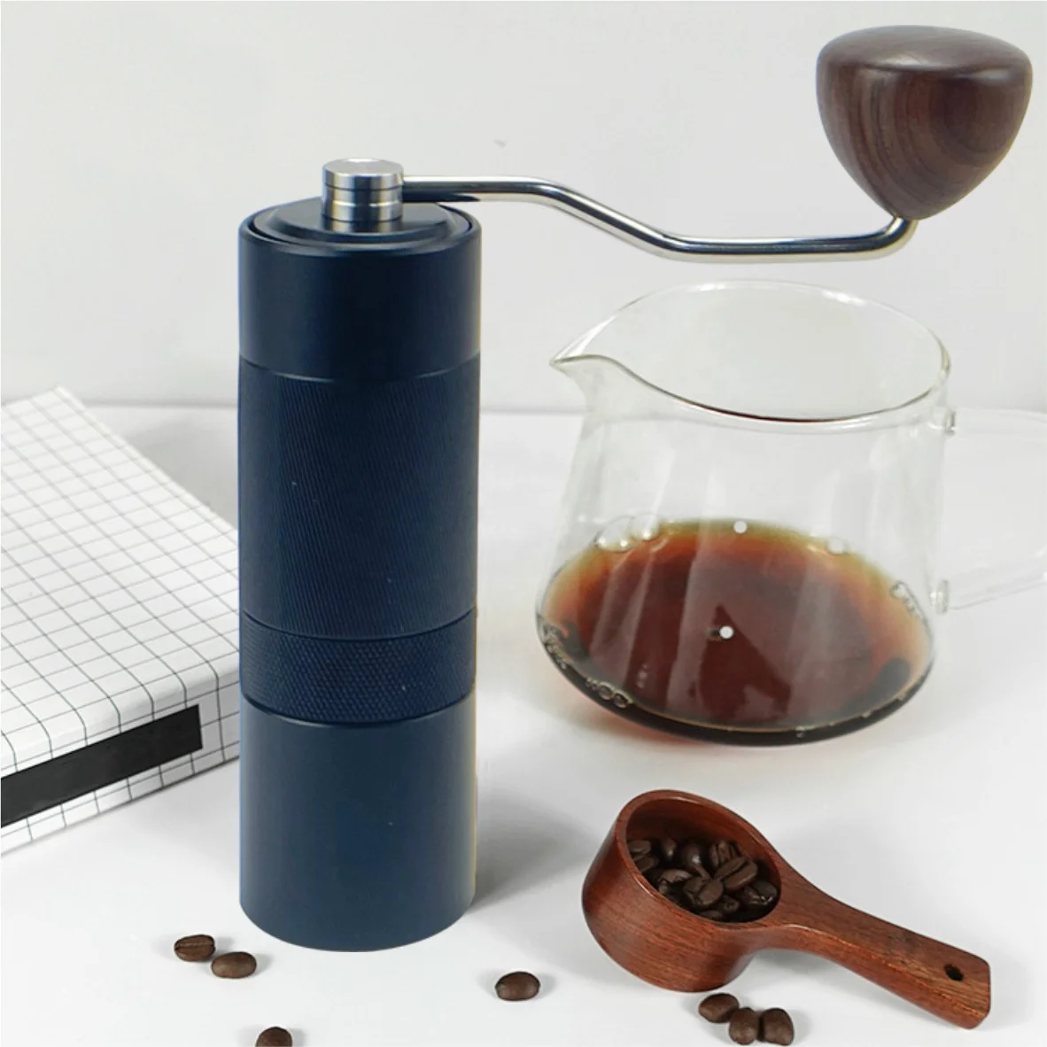 Manual Coffee Grinder Manual Coffee Bean Mill with Stainless Steel Burr Coffee Mill Bean Grinder