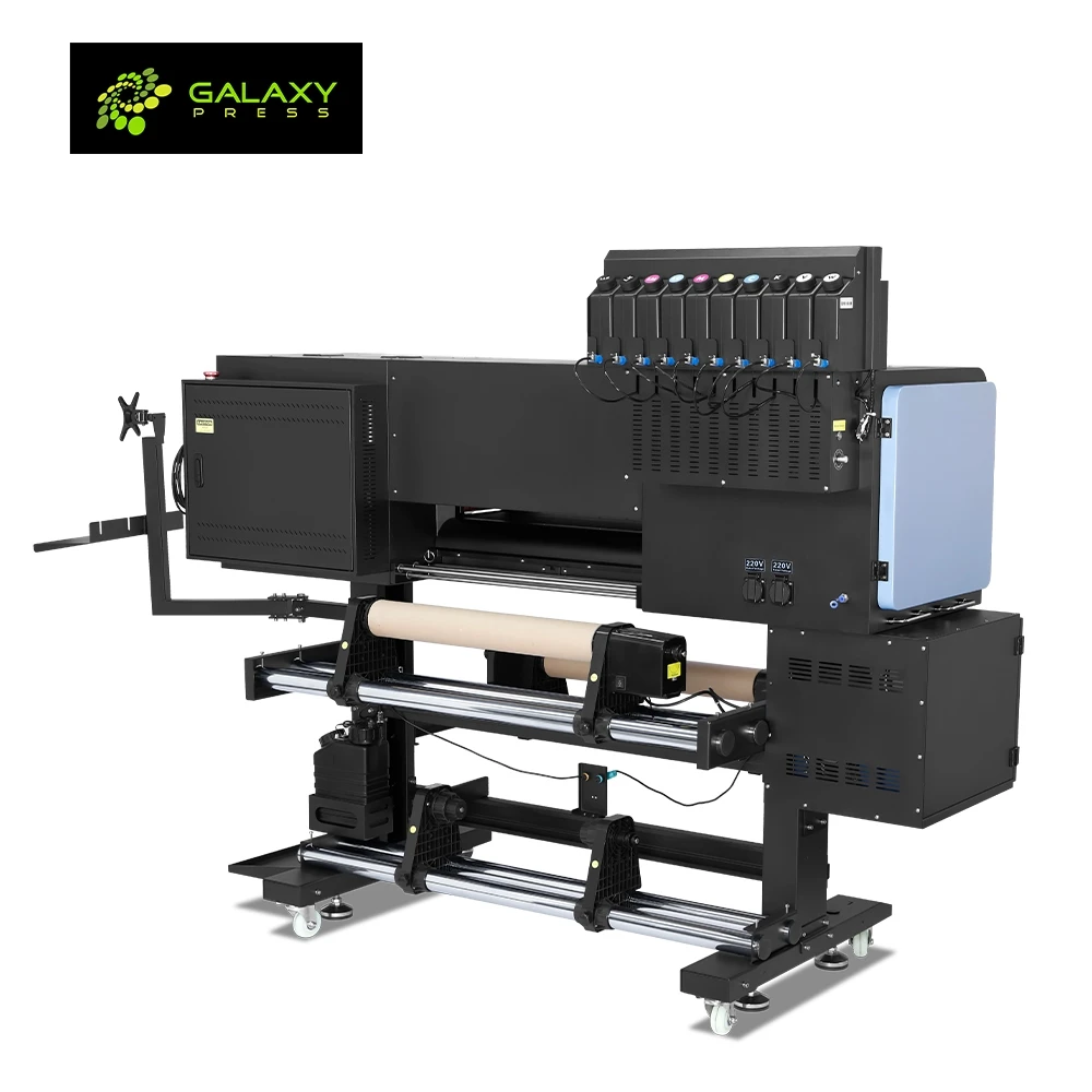 Dtf Station Aries 124 60Cm  4 Epsons I1600 Head Uv Dtf Sticker Printer Machine With Laminator For Promotion Business