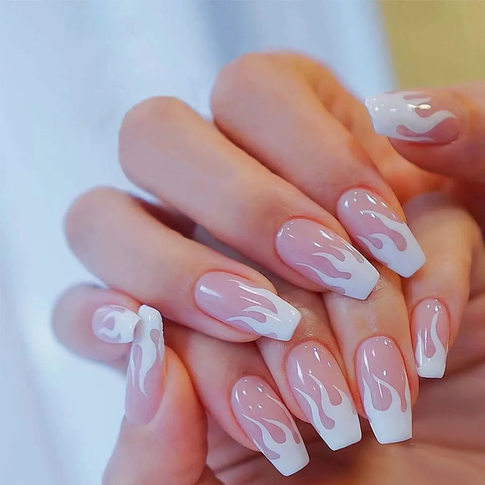 Hot Acrylic Press On Nails Free Samples Luxury Private Label  Nails Custom Thick Press On Nails Short