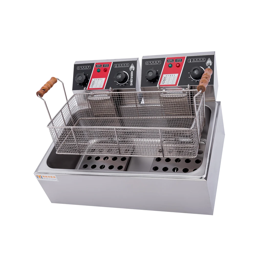 22L Timing-control Single-tank Electric Fryer French fries machine potato chips fryer machines Factory direct sales