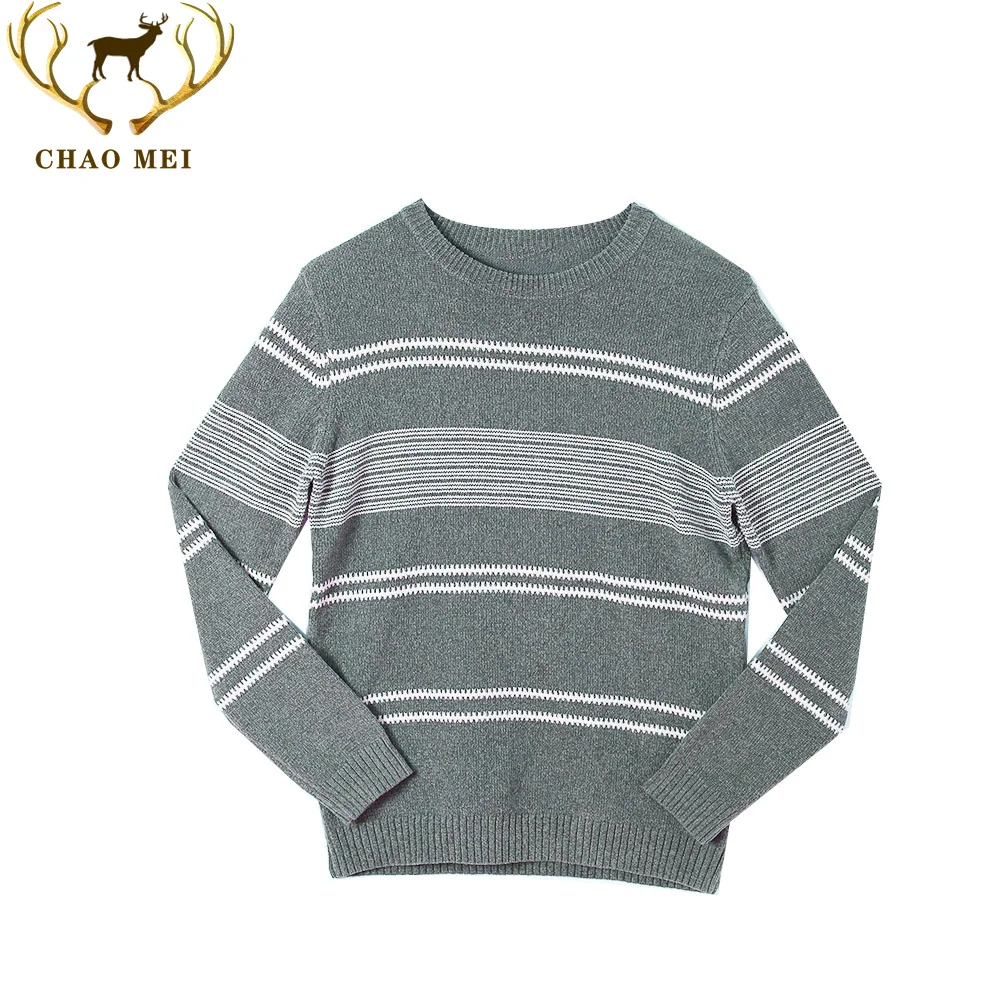 Новое поступление, фабричная оптовая продажа, мужской вязаный полосатый свитер на заказ