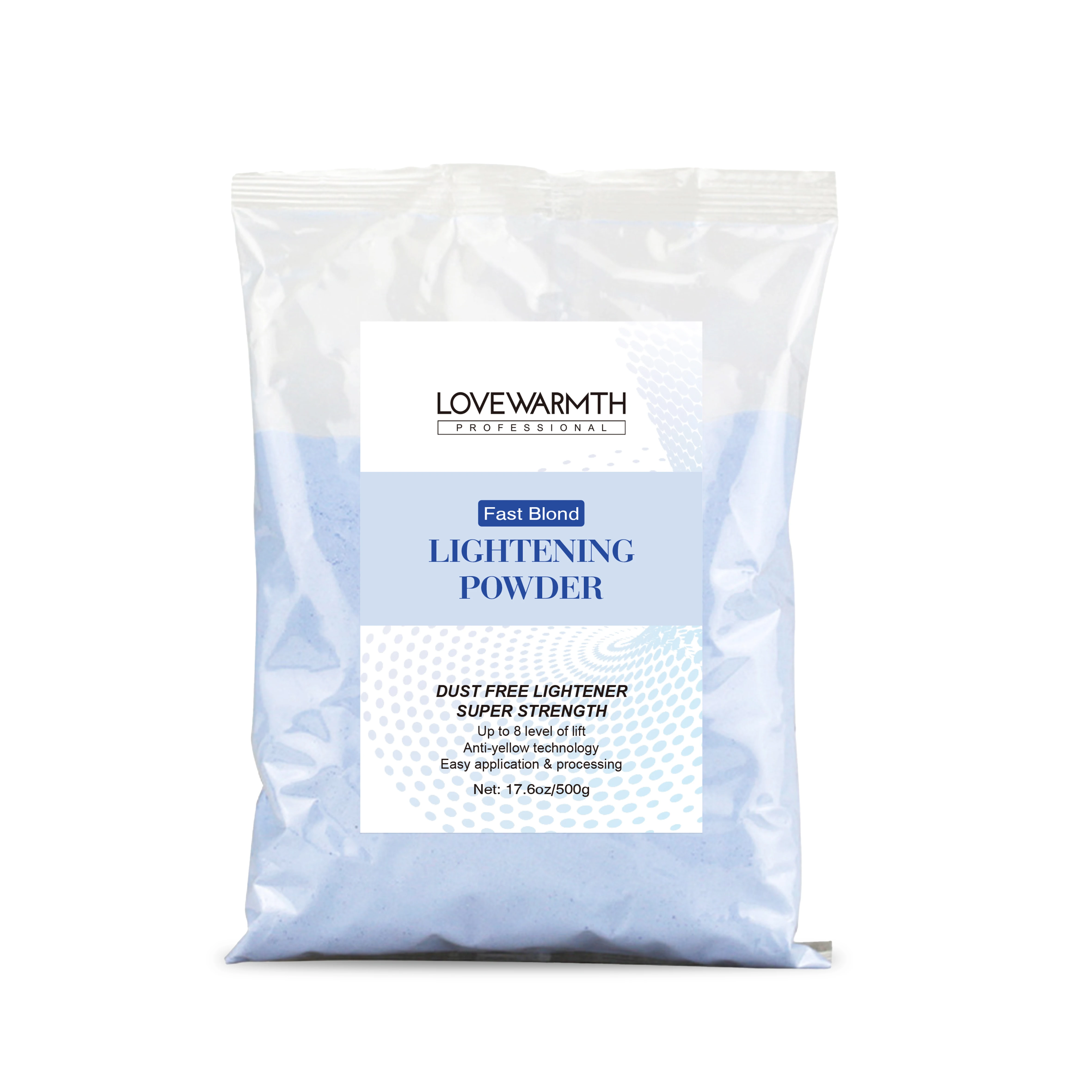 High quality permanent hair dye color peroxide cream hair bleaching powder with black / blue / white color