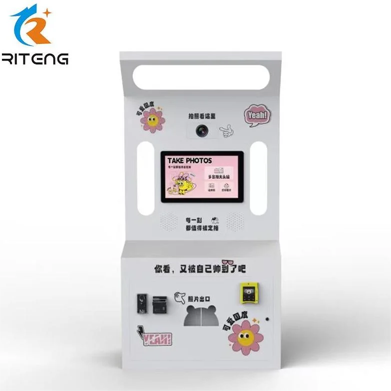 Malaysia mirror photo booth machine touch screen self service instant print with printer and camera magazine photo booth machine
