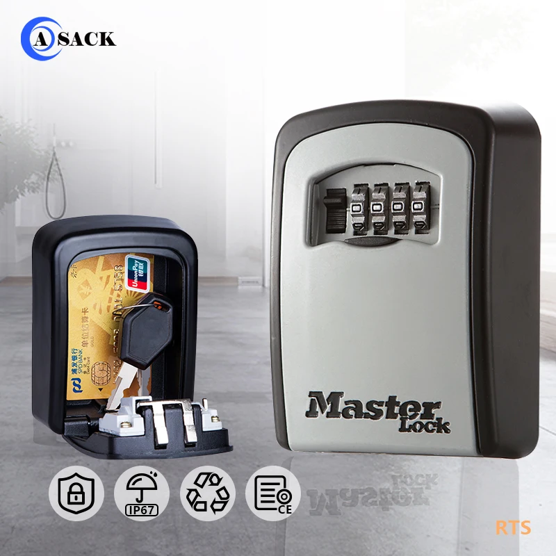 5401D factory supplier metal security safes key master lock box 4 digit combination safety zinc alloy keyless storage holder