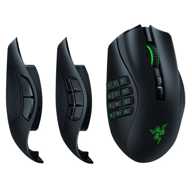 Razer Naga Pro NAGA 20000 dpi 2.4GHz wireless BT gaming mouse with replaceable side buttons