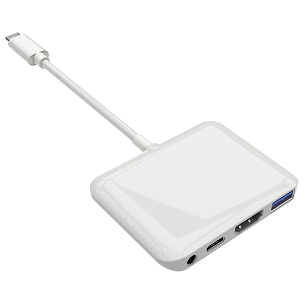  Оптовая цена 4 в 1 USB концентратор ключ вход переменного тока: Тип C Мощность на выходе: Hd-mi 3 0 гнездо для