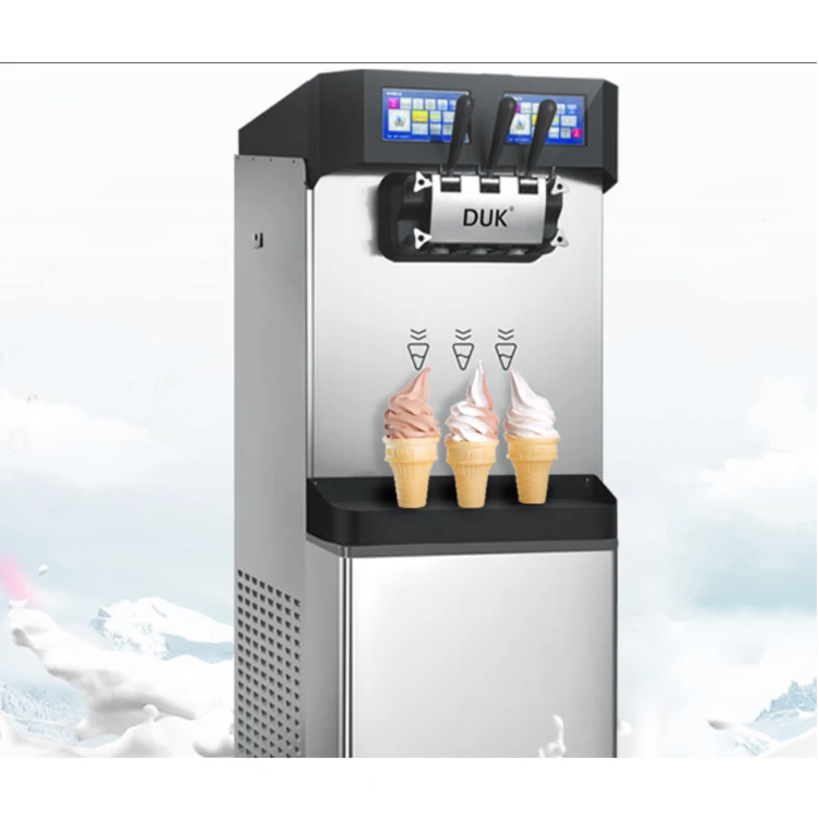 Steel Stainless Soft Ice Cream Machine High Capacity Commercial Food Making Machines Ice Cream