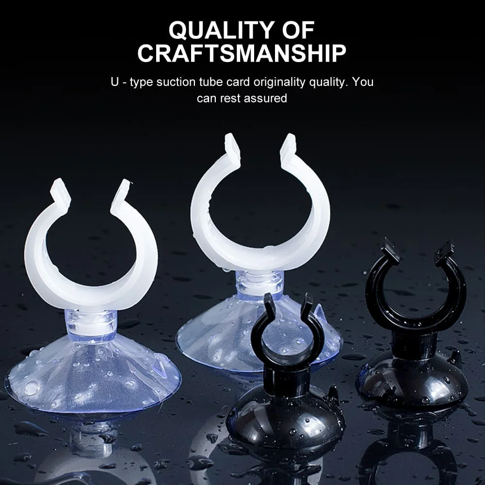 Aquarium Heater Suction Cups with Clips Supplier Air Hose Tube Holders Clamps for Fish Tank Aquarium Accessories