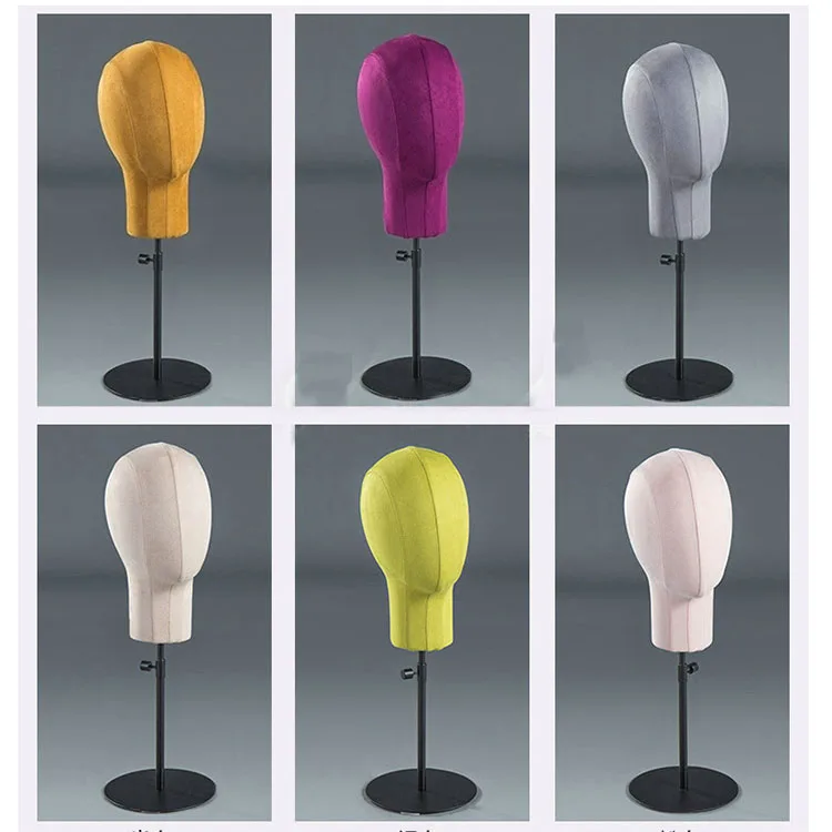 XINJI Wholesale Fabric Manikin Head Hat Scarf Display Form Mannequin Heads Models