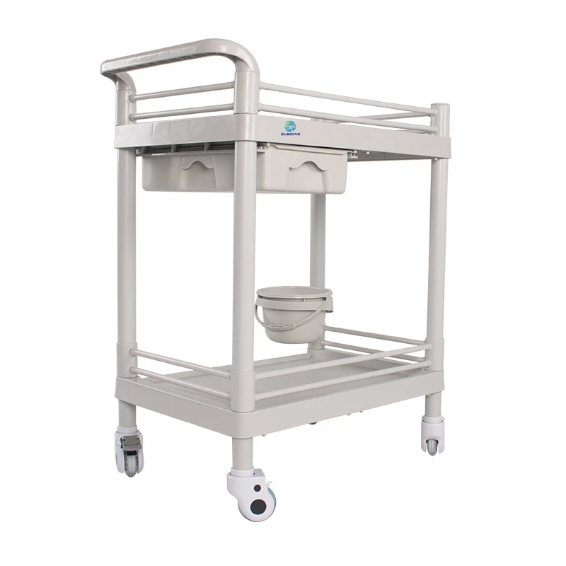 hospital medical use ABS medical trolley anesthesia medicine trolley drug delivery mobile cart on sell