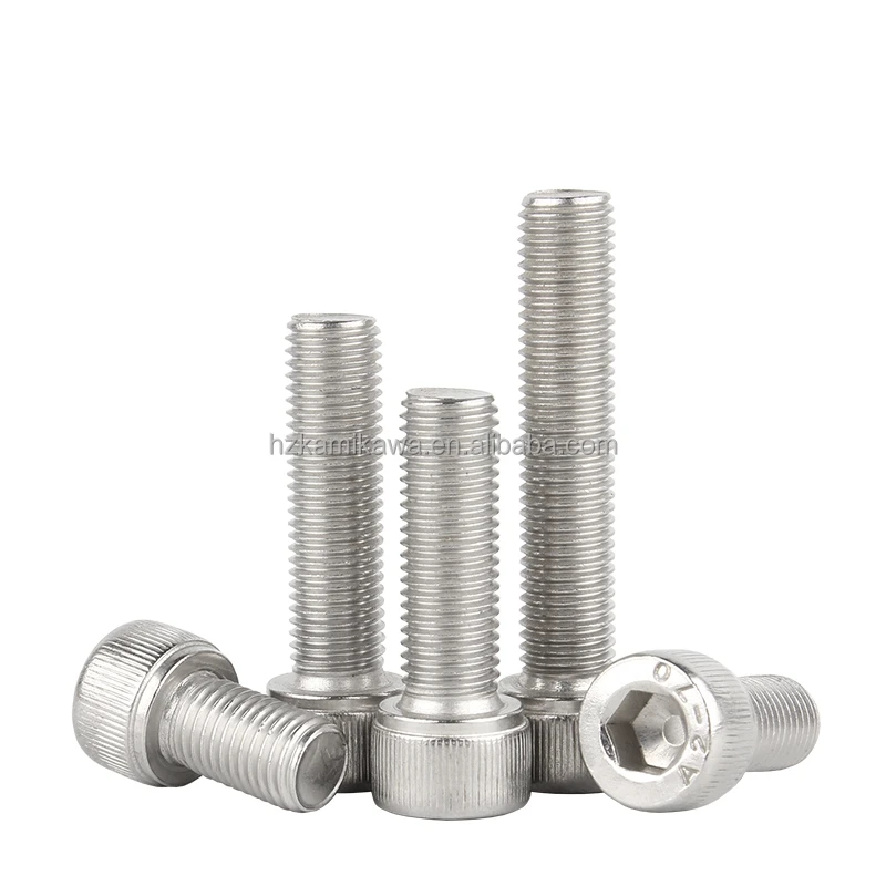 DIN EN ISO Hexagon Socket Head Cap Screws with Metric Fine Pitch Thread Stainless Steel Factory Custom