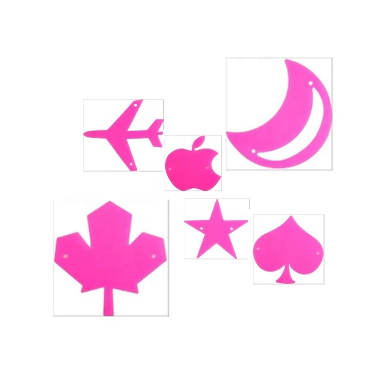 plastic barber hair airbrush stencil sticker template