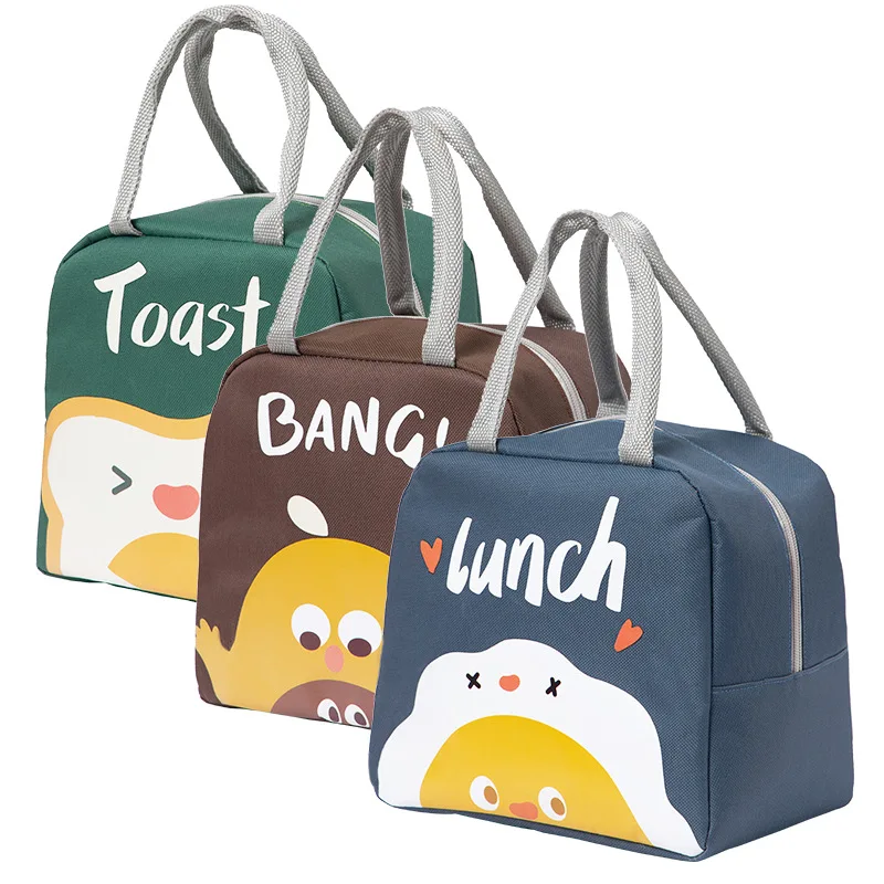 Wholesale Reusable Portable Cartoon Lunch Tote Bag Waterproof Design Insulated Lunch Cooler Bag for Kids