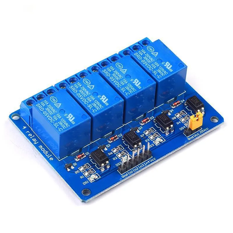 Dc5v 4 Channels Relay Module With Optocoupler Relay Output 4 Way Relay Module For Raspberry