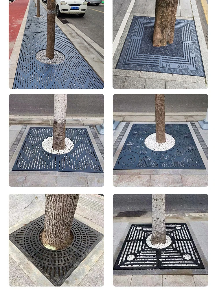 Customized Stainless Steel Floor Drain Grate Corten Steel Metal Tree Grate