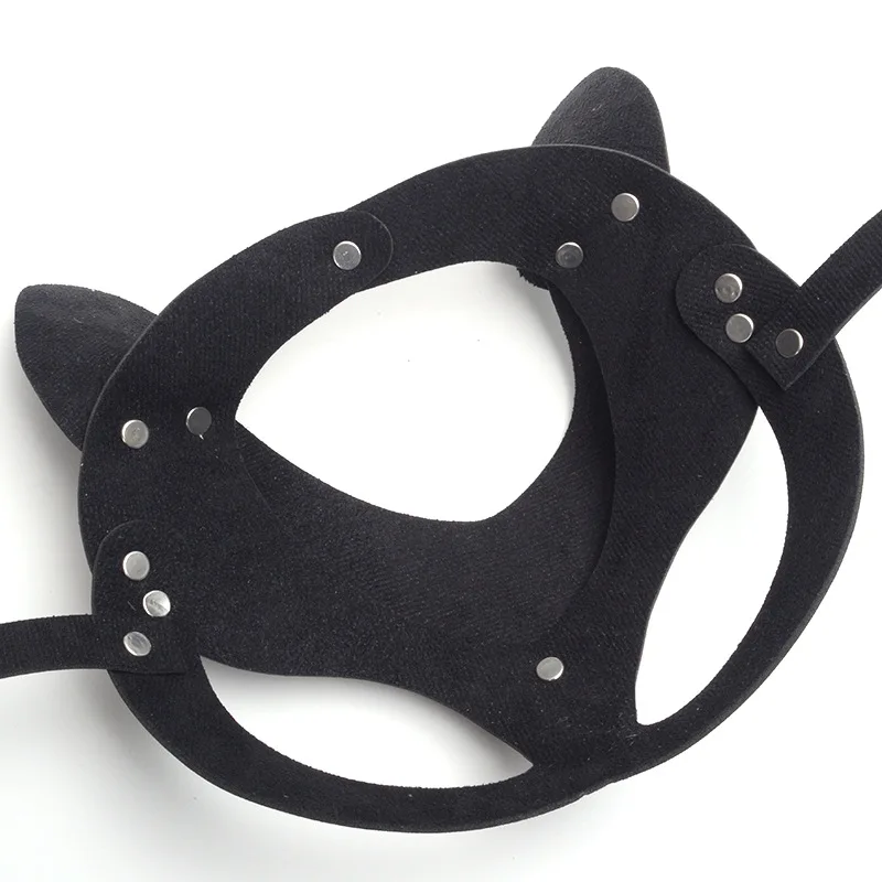 Women Half Face Eye PU Mask Night Dance Ball Masquerade Party Cosplay Game Face Decoration Sex Toy Bondage Gear