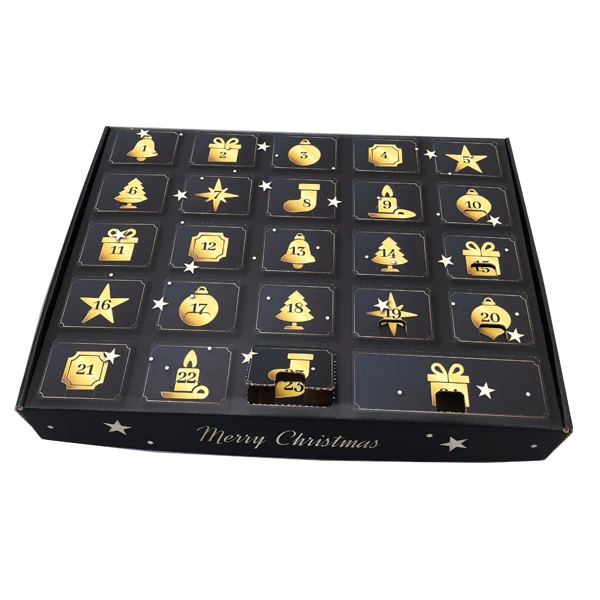 cheap price customs design 24 days christmas gift Advent Calendar box for toys