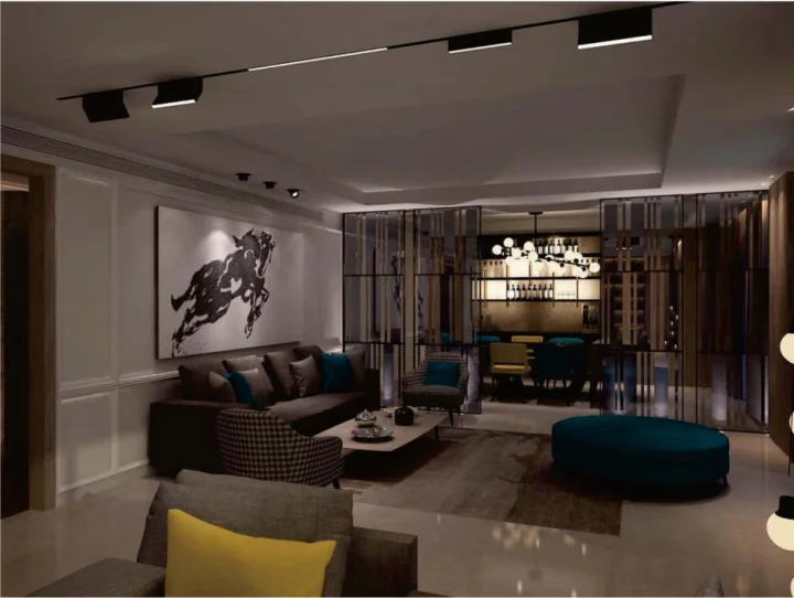 ECOJAS living room interior designer modern commercial multi functional low voltage dc 24v 4 wire led magnetic track system