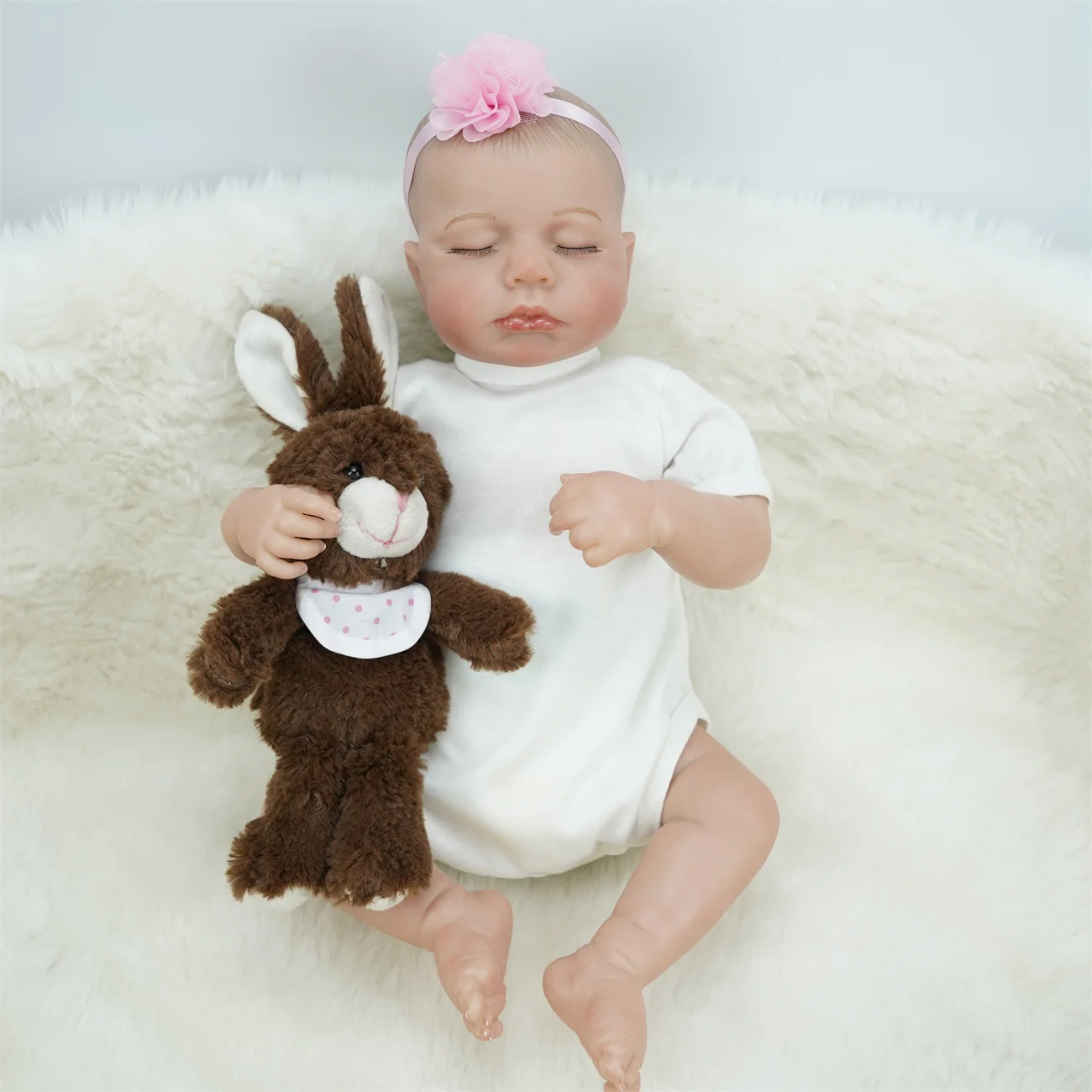 Washable New Born Baby Reborn Doll 3D Painted Skin Newborn Baby Doll for Sale