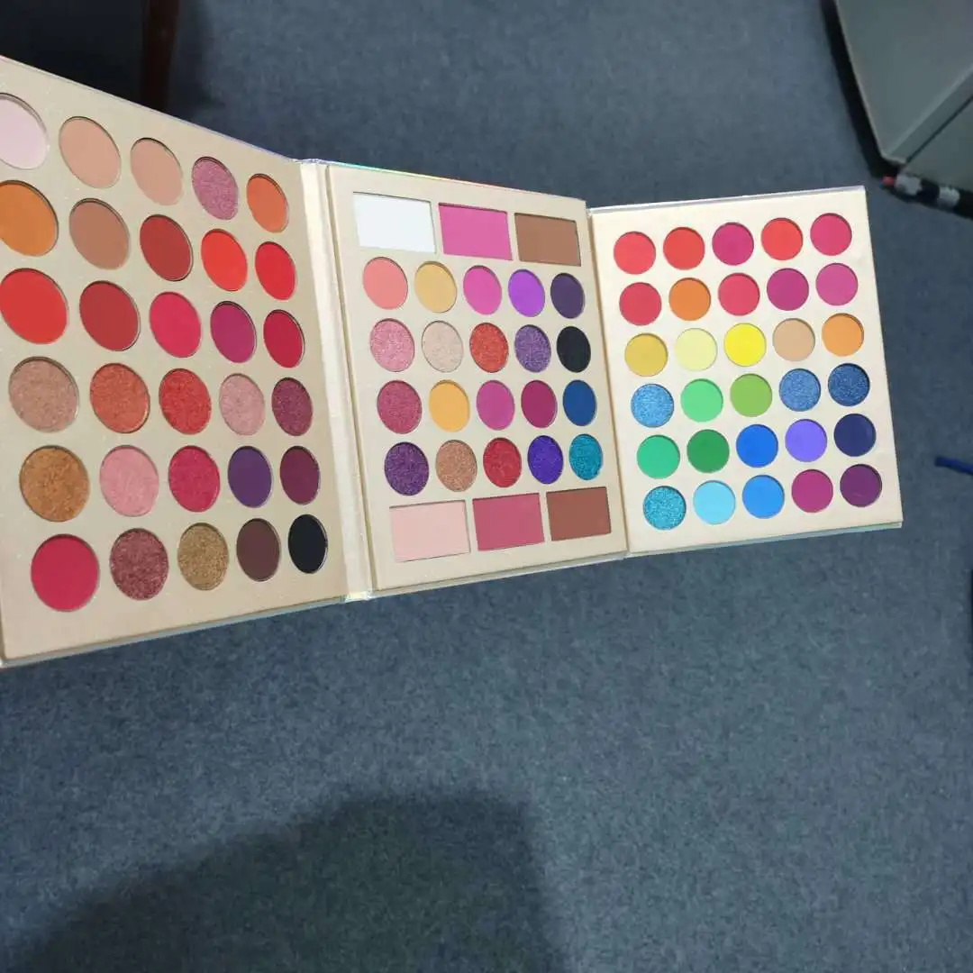 86 Colors All-purpose Makeup Playbook Matte Shimmer Glitter Eyeshadow with Highlight Contour Blush Eye Face Cosmetics Set