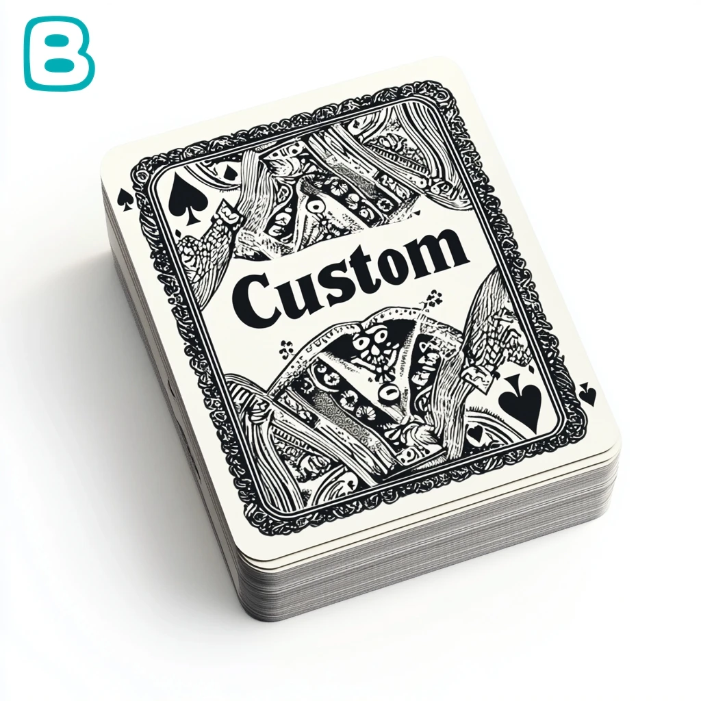 Custom High Quality Various Sizes Printed Logo PVC and Paper Poker Player Cards Professional Poker Game Wholesale Sales