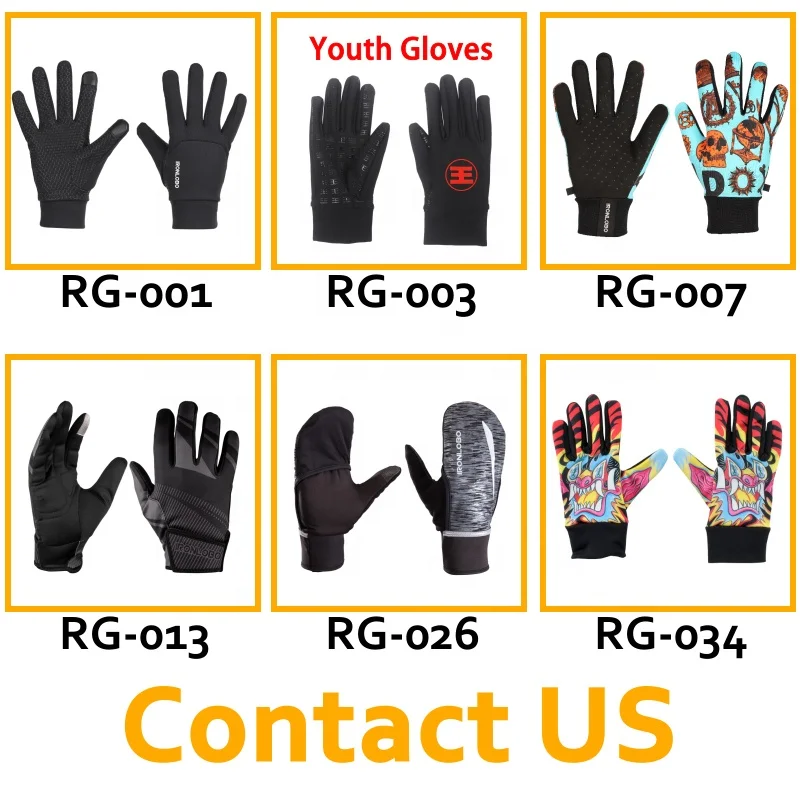 
Custom Anti slip on new Logo Men Car Running Gloves 