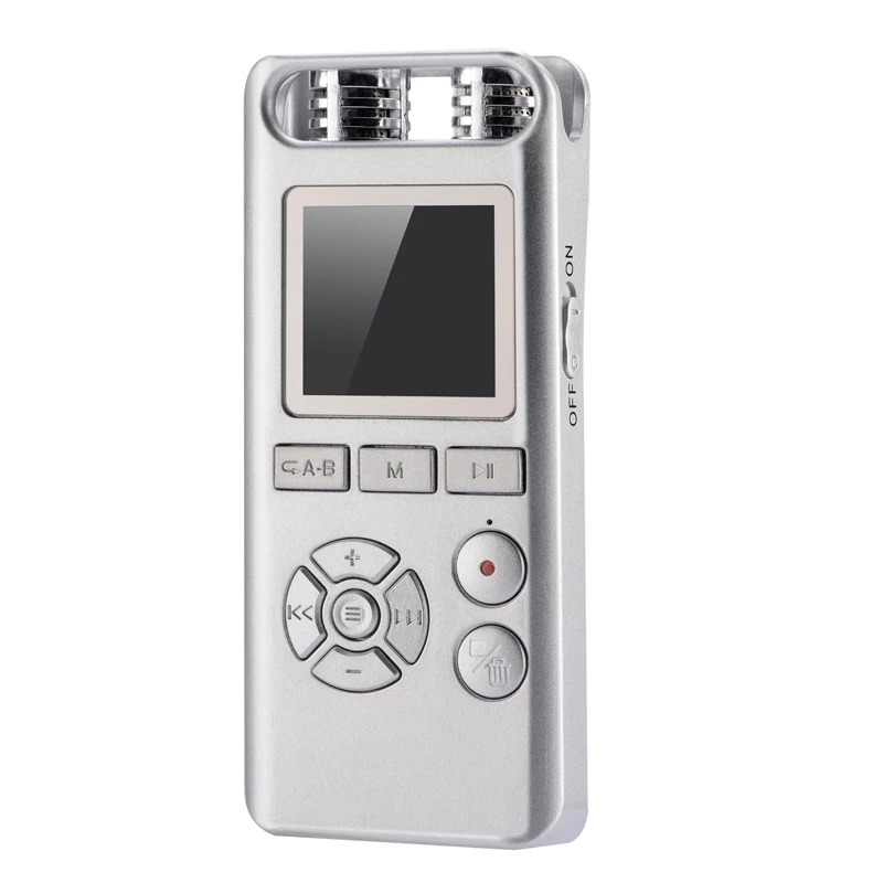 Amazon hot-selling 16GB portable digital recorder, multi-function remote noise reduction dual-core MP3 recording player
