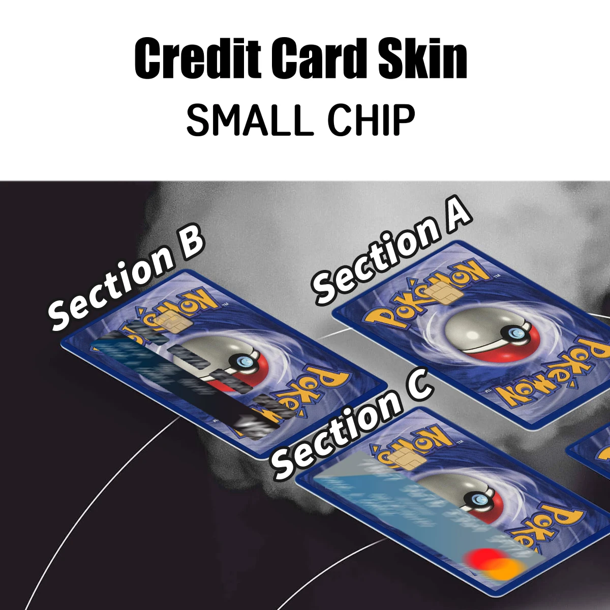 Free Design Custom Removeable ATM Pokemon Card Skin Stickers