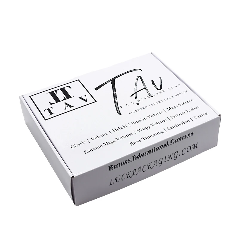 Wholesale customized baby clothes colored soap literature packing express shipping white glossy mailer boxes with custom logo