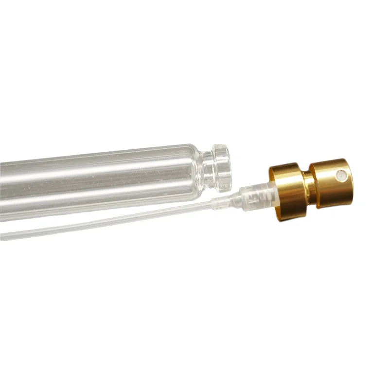 15ML Empty Case Atomizer Perfume BottlesGlass Refillable Perfume Bottle With Gold Metal Spray