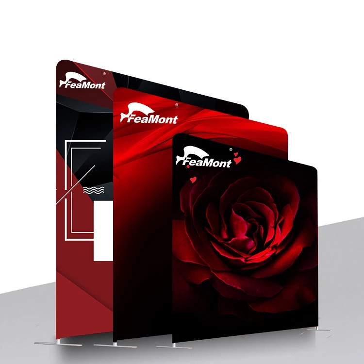 FEAMONT большой Натяжной тканевый дисплей и задняя стенка для выставочной выставки универсальный рекламный