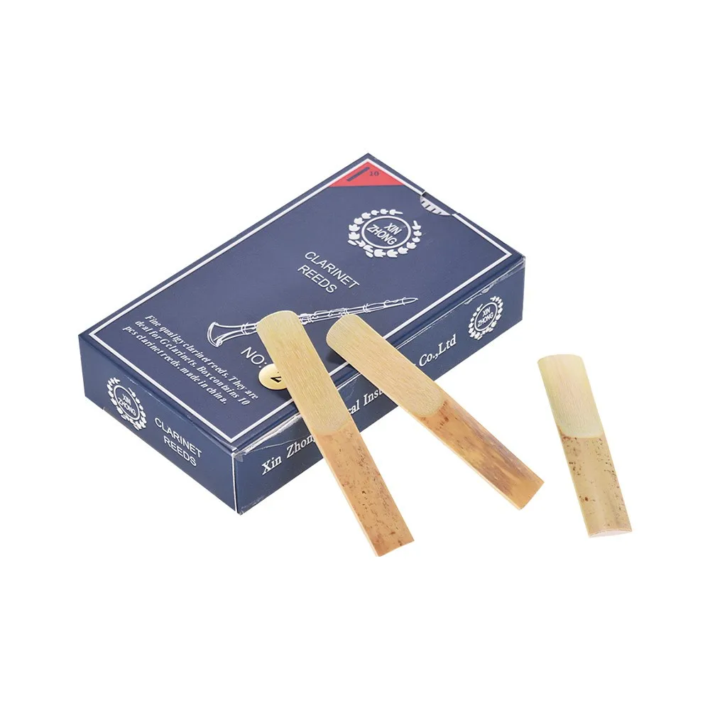 Normal Level G Clarinet Reeds Strength 2.5 for Beginners, 10pcs/ Box