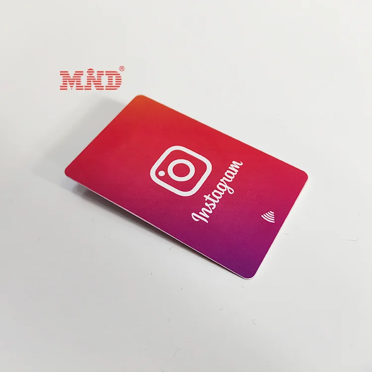 Plastic Custom Logo QR Code RFID NFC Google Review Scan Card