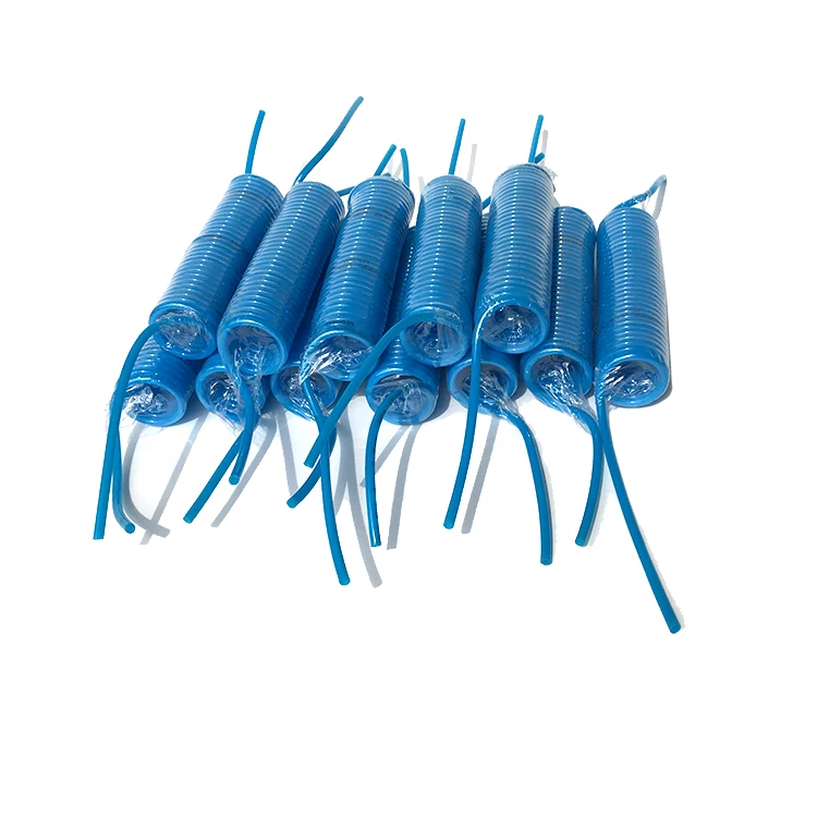 
4mm China Supplier Professional Coiled Auto Pneumatic TPU Spring Hose Polyurethane Spiral Air Hose PU Coil Hose 