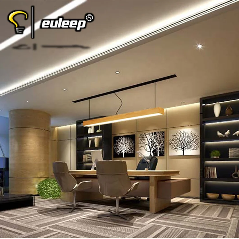 modern hanging long linear pendant light 1200mm  Aluminum Profile Suspended LED Linear Luminaires